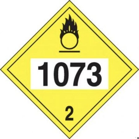 Accuform 4DIGIT DOT PLACARDS HAZARD CLASS 2 MPL726CT10 MPL726CT10